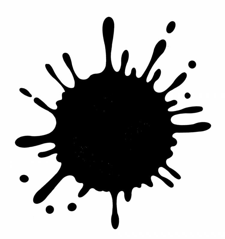 Клякса на белом листе