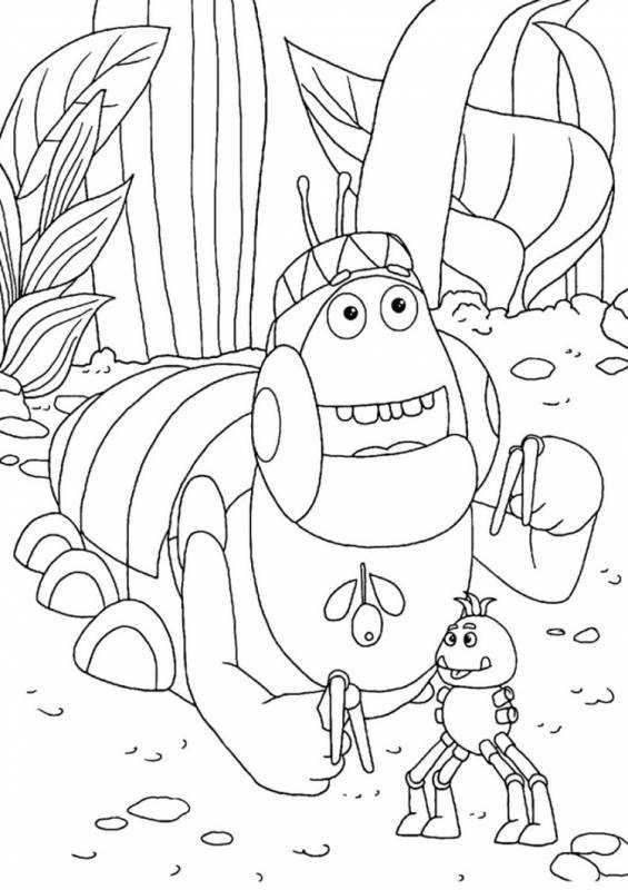 Вупсень из Лунтика раскраска