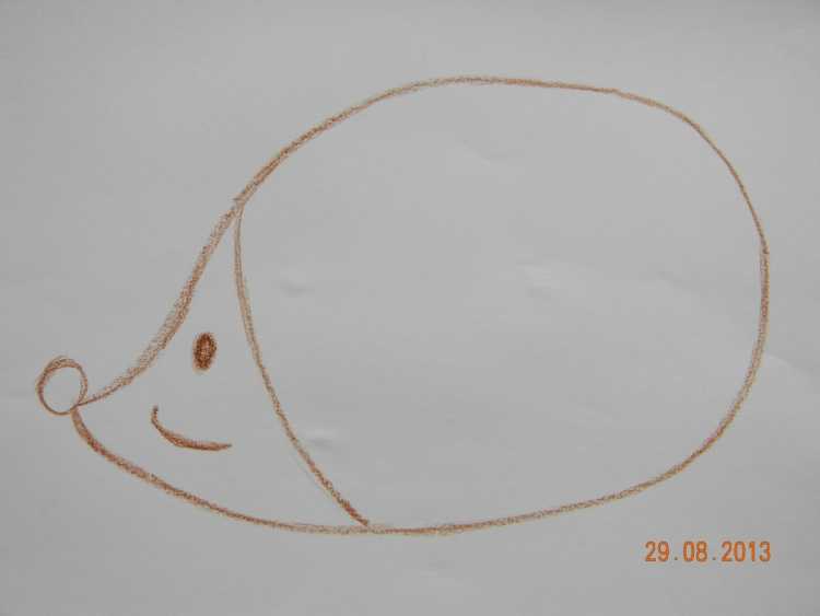 Ежик рисунок