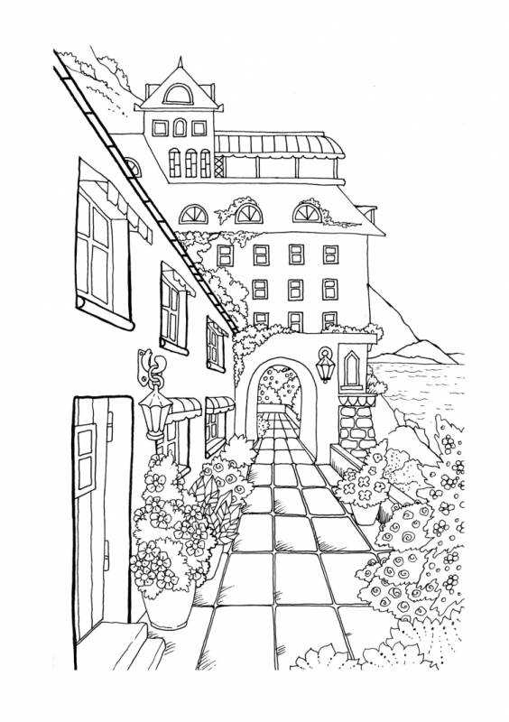 Раскраска "город"