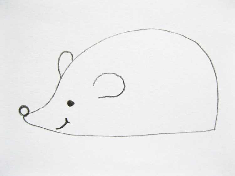 Шаблон Ёжика без иголок