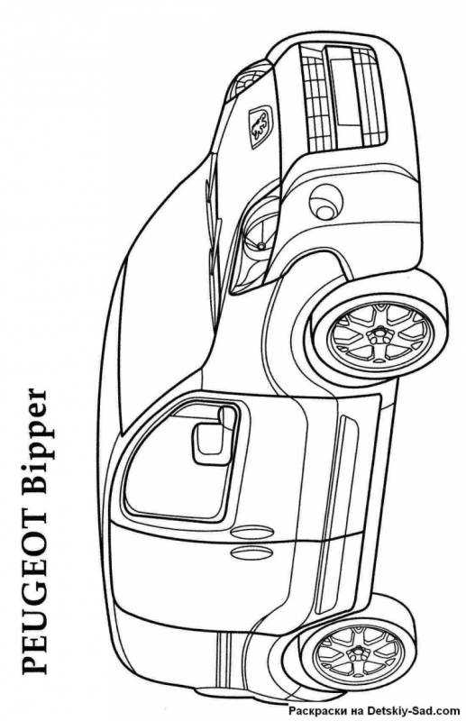 Citroen c4 раскраска