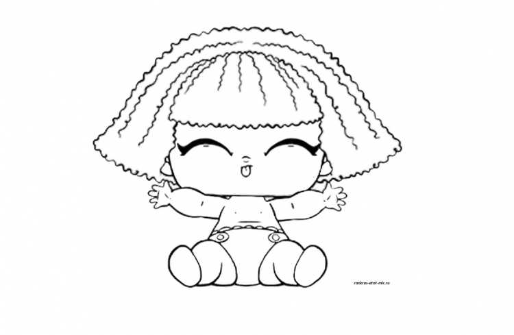 Куклы ЛОЛ Мисс бейби раскраска