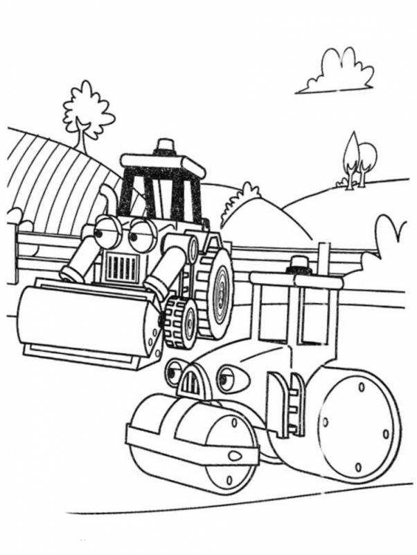 Боб Строитель раскраска