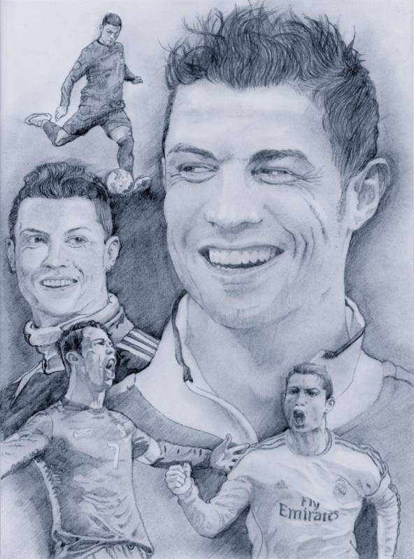 Футболист рисунок