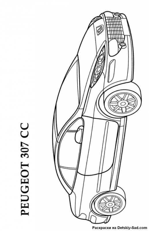 Раскраска Рено Клио РС