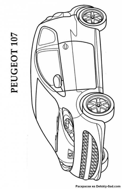 Раскраски для мальчиков машины Лексус