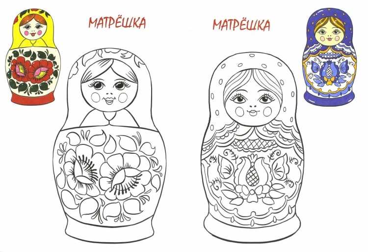 Доска разделочная матрёшка Хохлома роспись