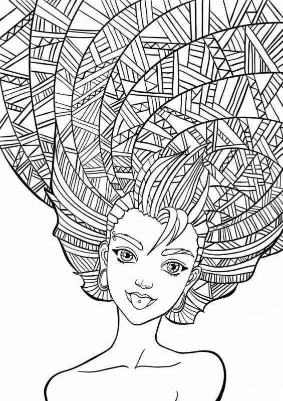 Раскраски для девочек 12 Ле