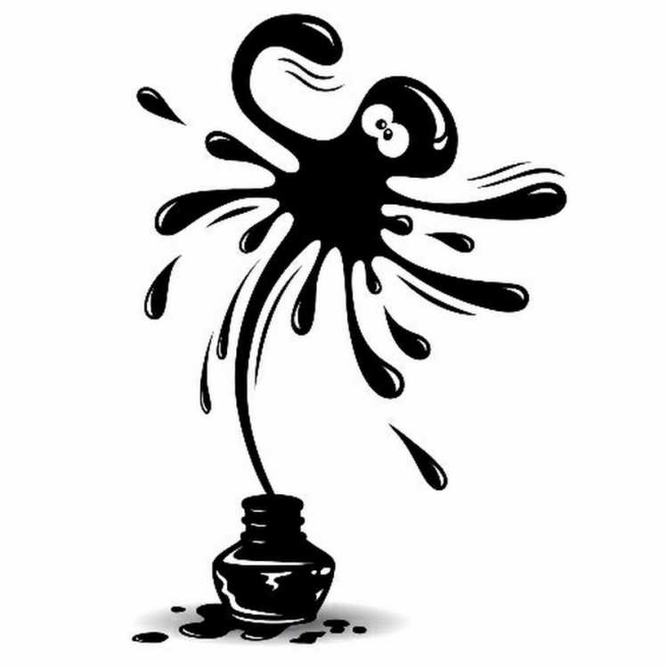 Кляксы на стене наклейка