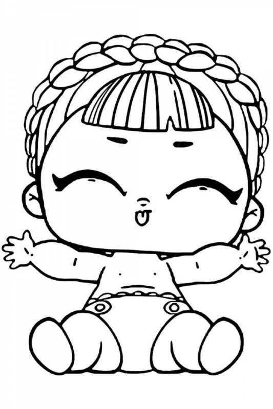 Куклы ЛОЛ hairgoals раскраска