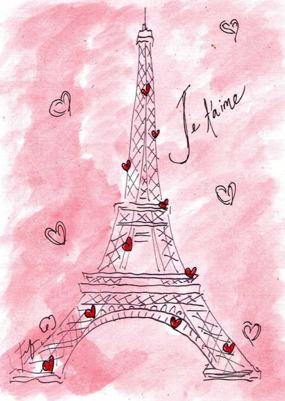 Рисунки на тему Париж
