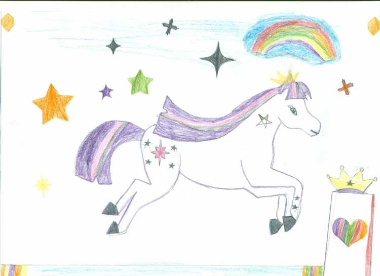 Детские рисунки к сказке Сивка бурка