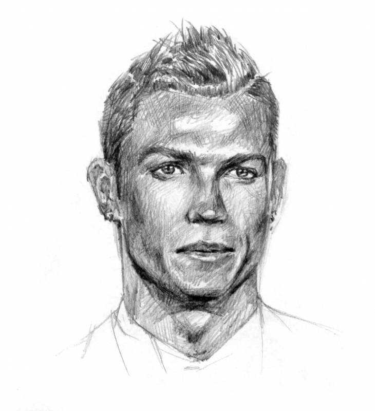 Раскраска Кристиано Роналдо