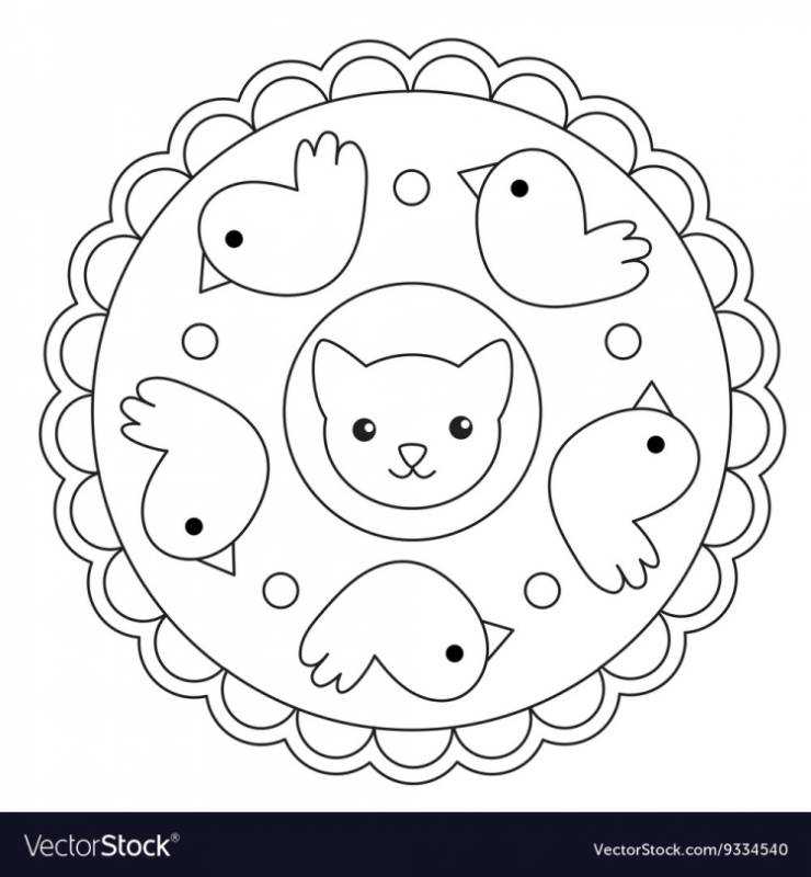 Полосатый коврик для раскрашивания