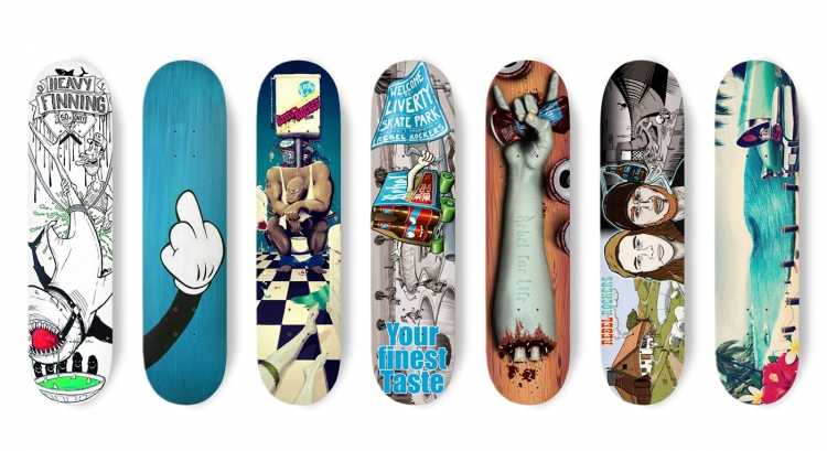 Раскраска скейтбордист