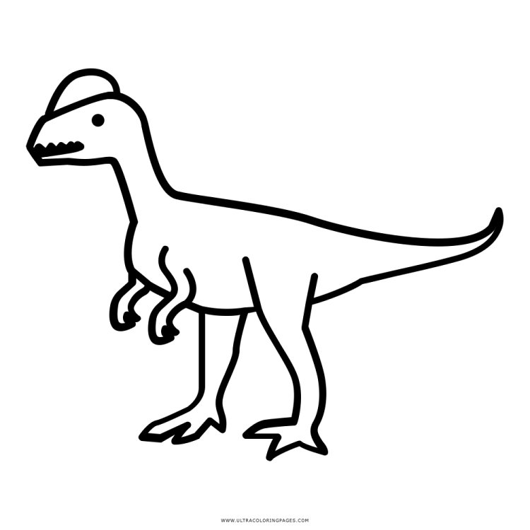 Дилофозавр рисунок