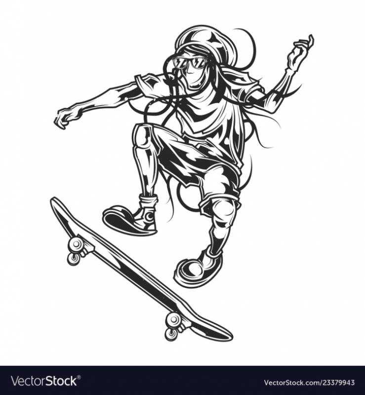 Скейт для рисования