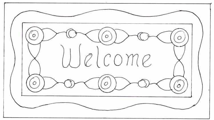 Коврик раскраска