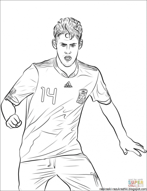 Раскраска футболист Роналдо