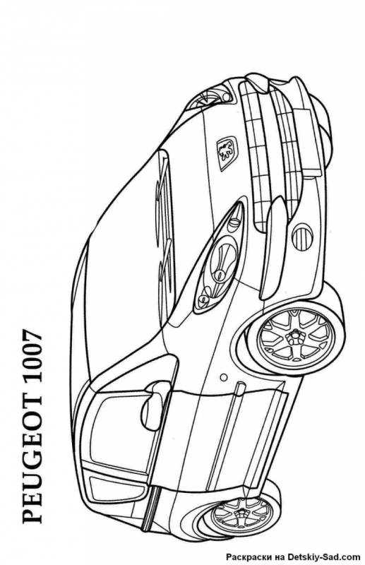 Раскраски машины