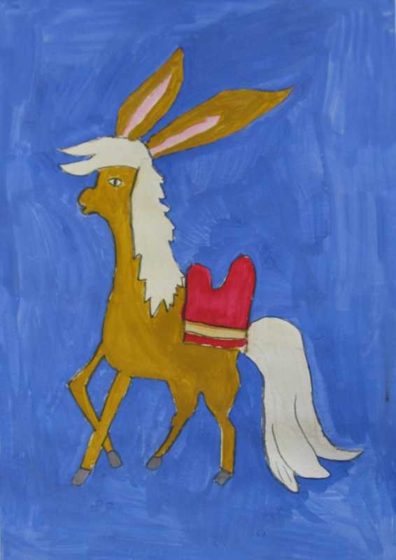 Рисование конек горбунок