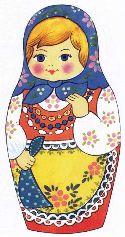 Загорская Сергиево-Посадская матрёшка раскраска