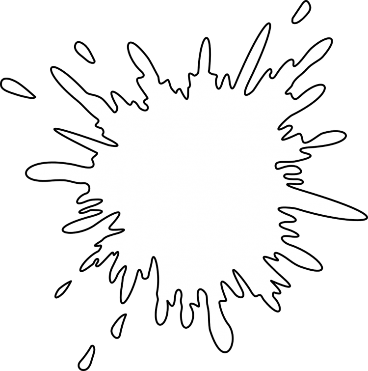 Клякса раскраска