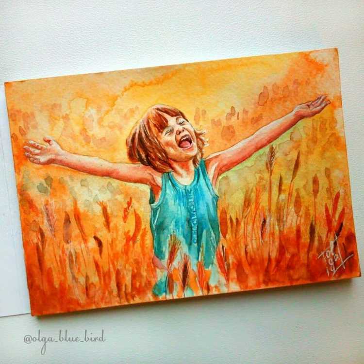 Детские рисунки радость