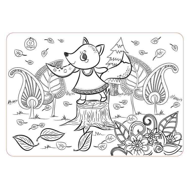 Коврик трафарет для рисования