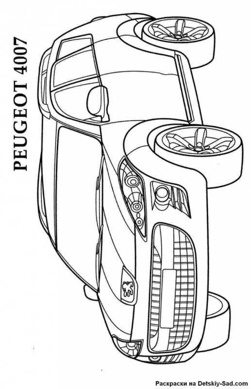 Автомобили (раскраски)
