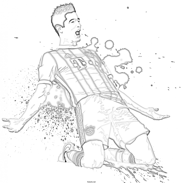 Раскраски футбол Неймар