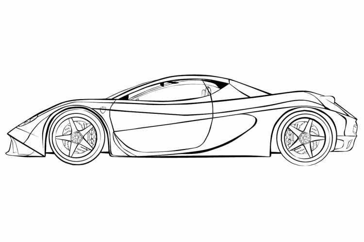 Раскраски Феррари Энзо