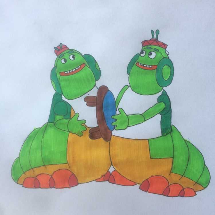 Генерал Шер из Лунтика раскраска