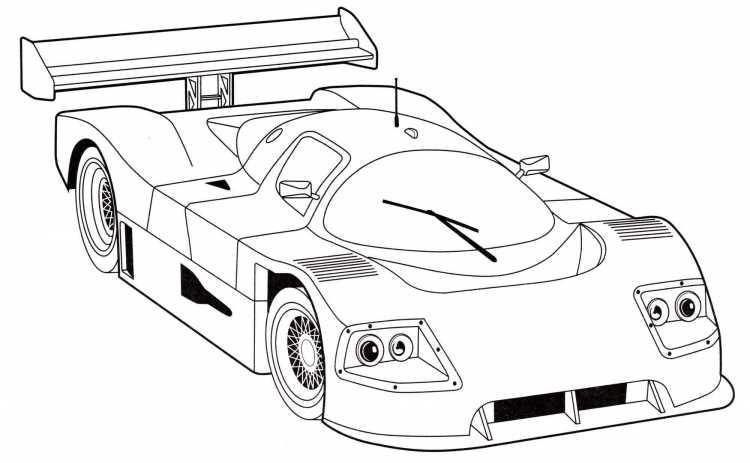 Форд gt 40 раскраска