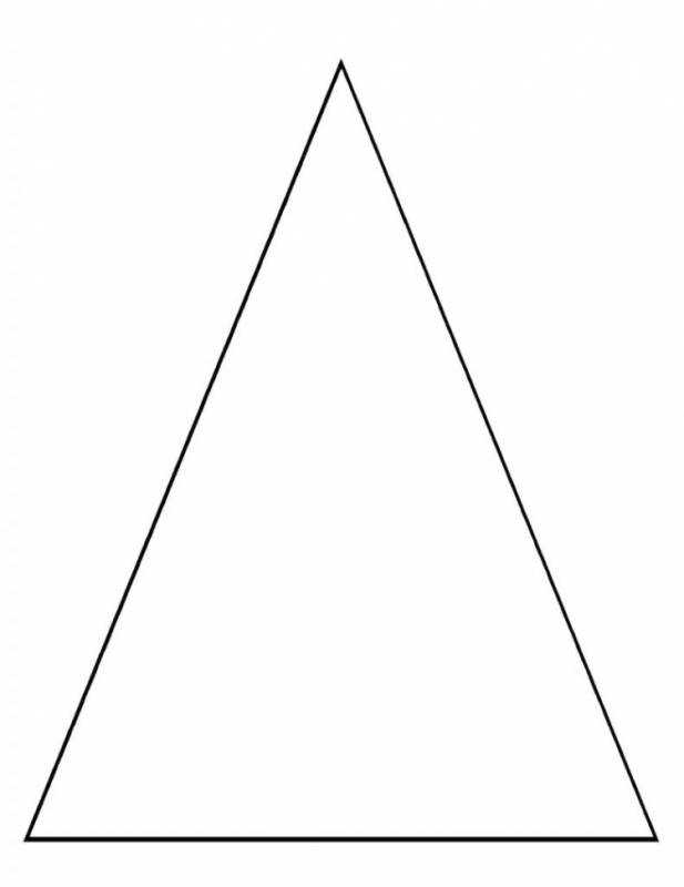 Равнобедренный треугольник шаблон