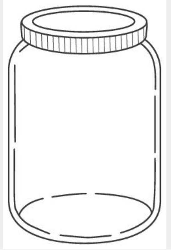 Трафарет банки для рисования