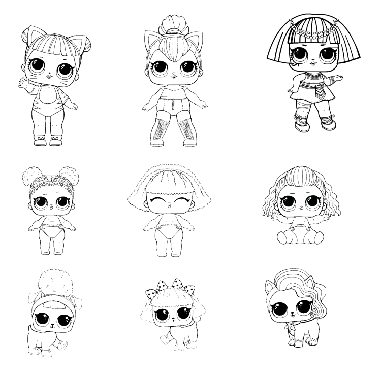Раскраска ЛОЛ Кристал Квин