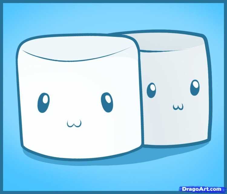 Маршмеллоу для срисовки