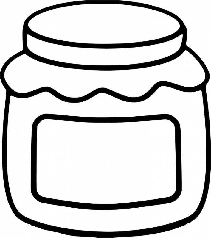 Банка варения рисованная
