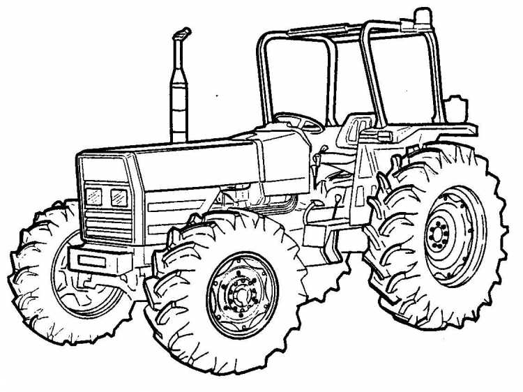 Раскраски трактор МТЗ 82