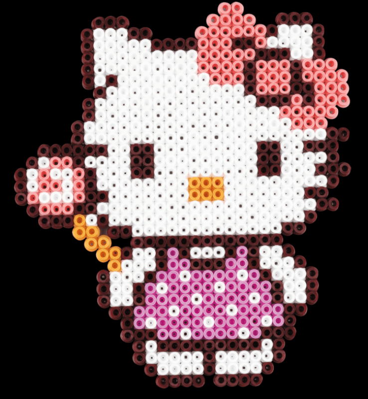 Hello Kitty из термомозайки