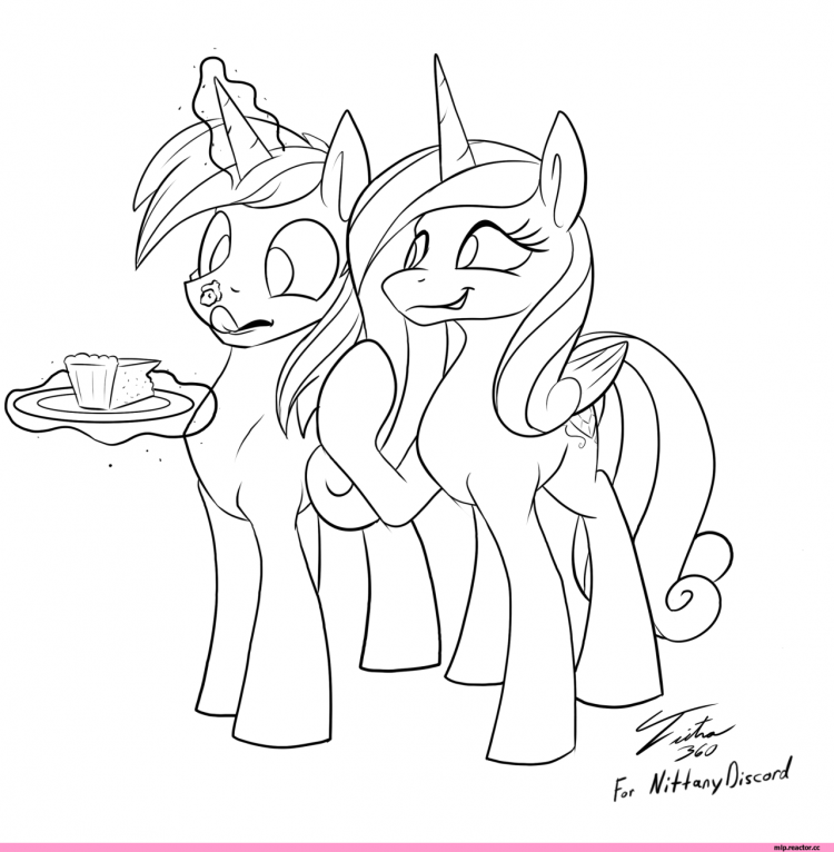 Принцесса Кейденс раскраска