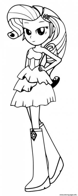 Эквестрия гёрлз раскраска Рарити