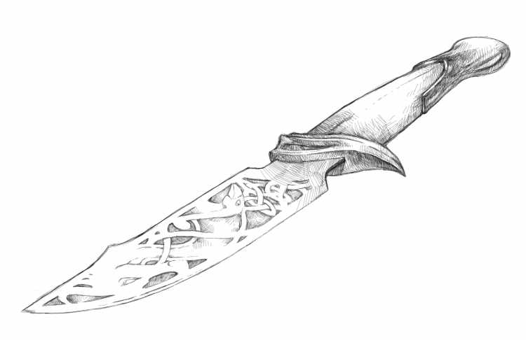 Раскраска нож