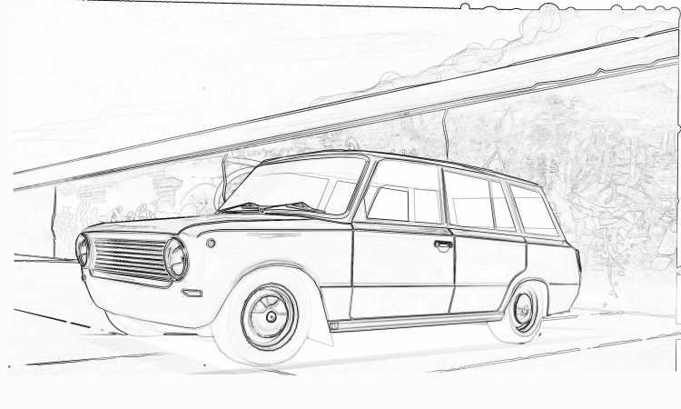 ВАЗ 2110 карандашом