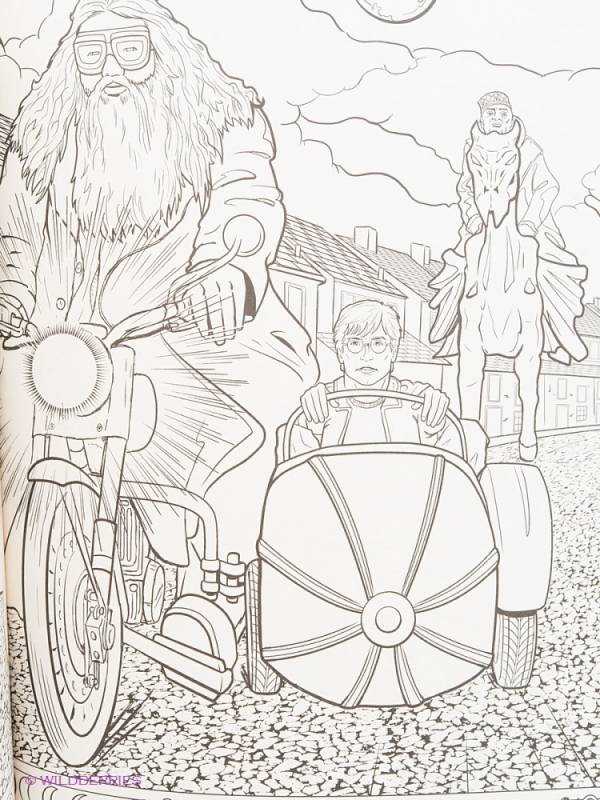 Детские раскраски Гарри Поттер