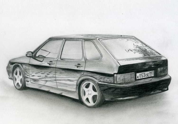 Раскраски машинки ВАЗ 2107