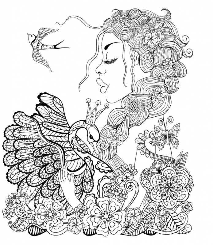 Раскраски сложные