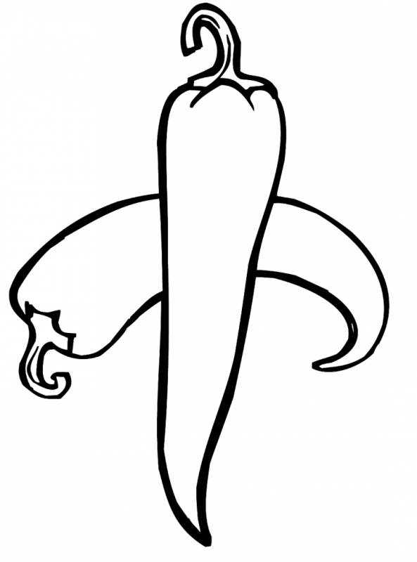 Раскраска перец болгарский